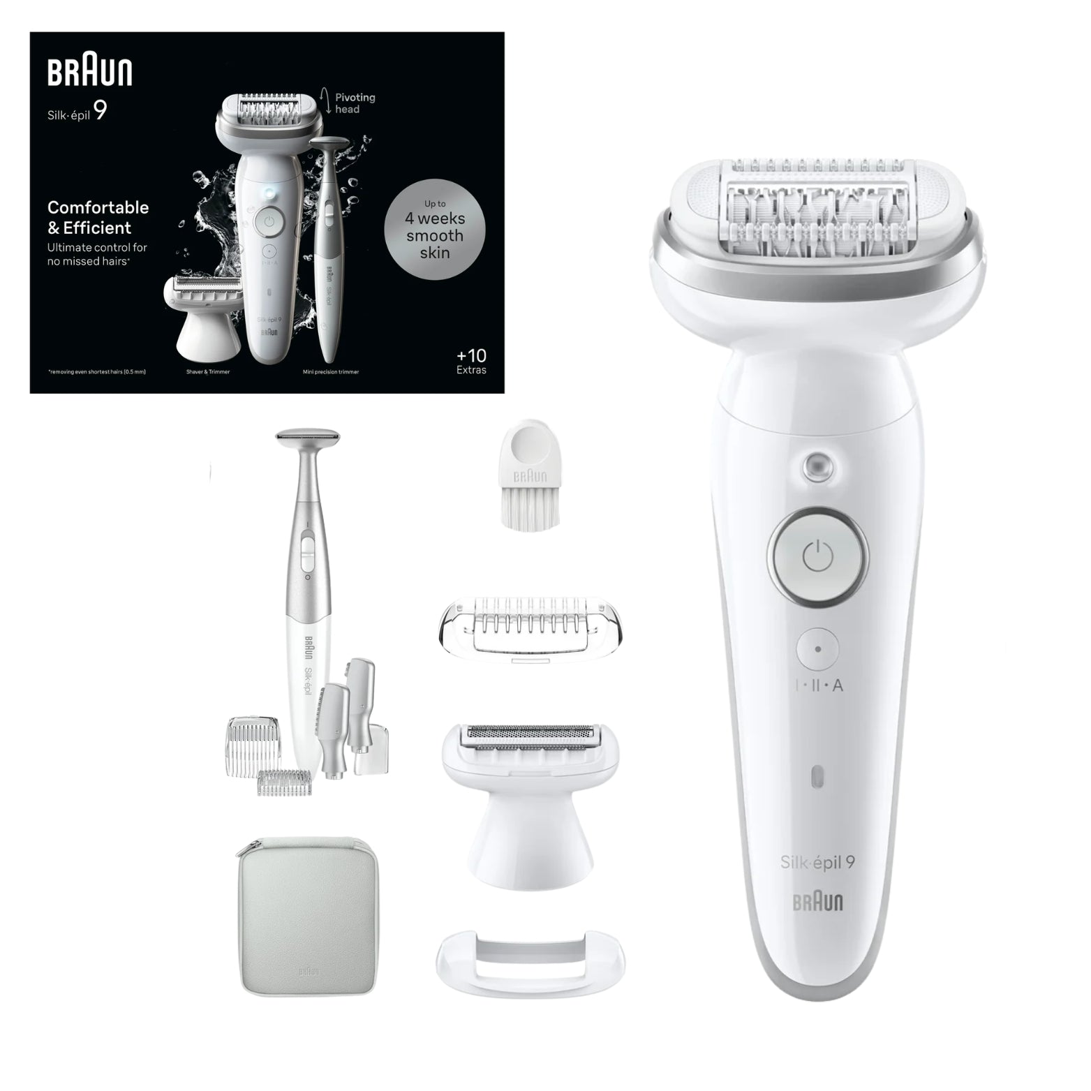 סילק אפיל 9-241 מכשיר להסרת שיער Braun