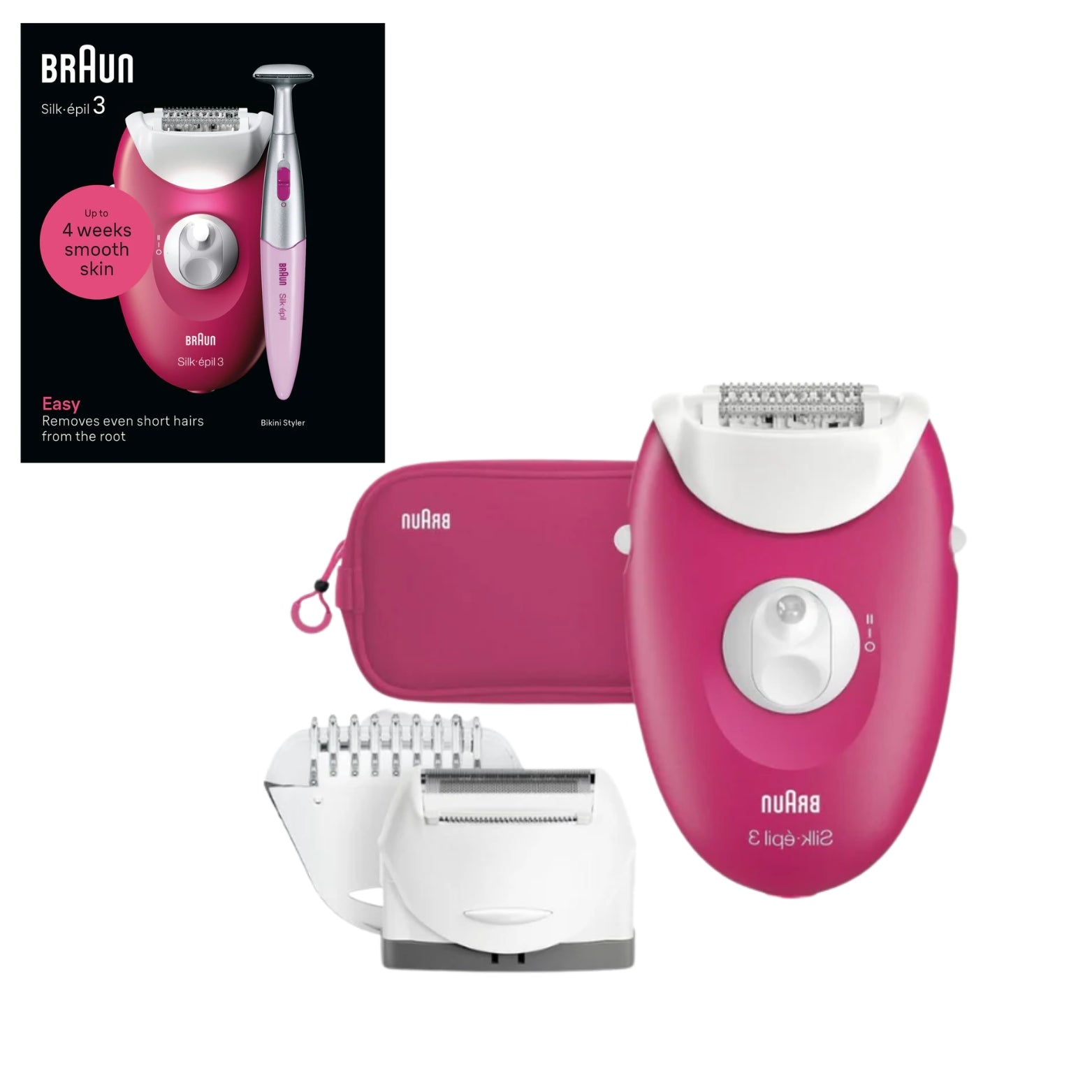 סילק אפיל 3-202מכשיר להסרת שיער Braun