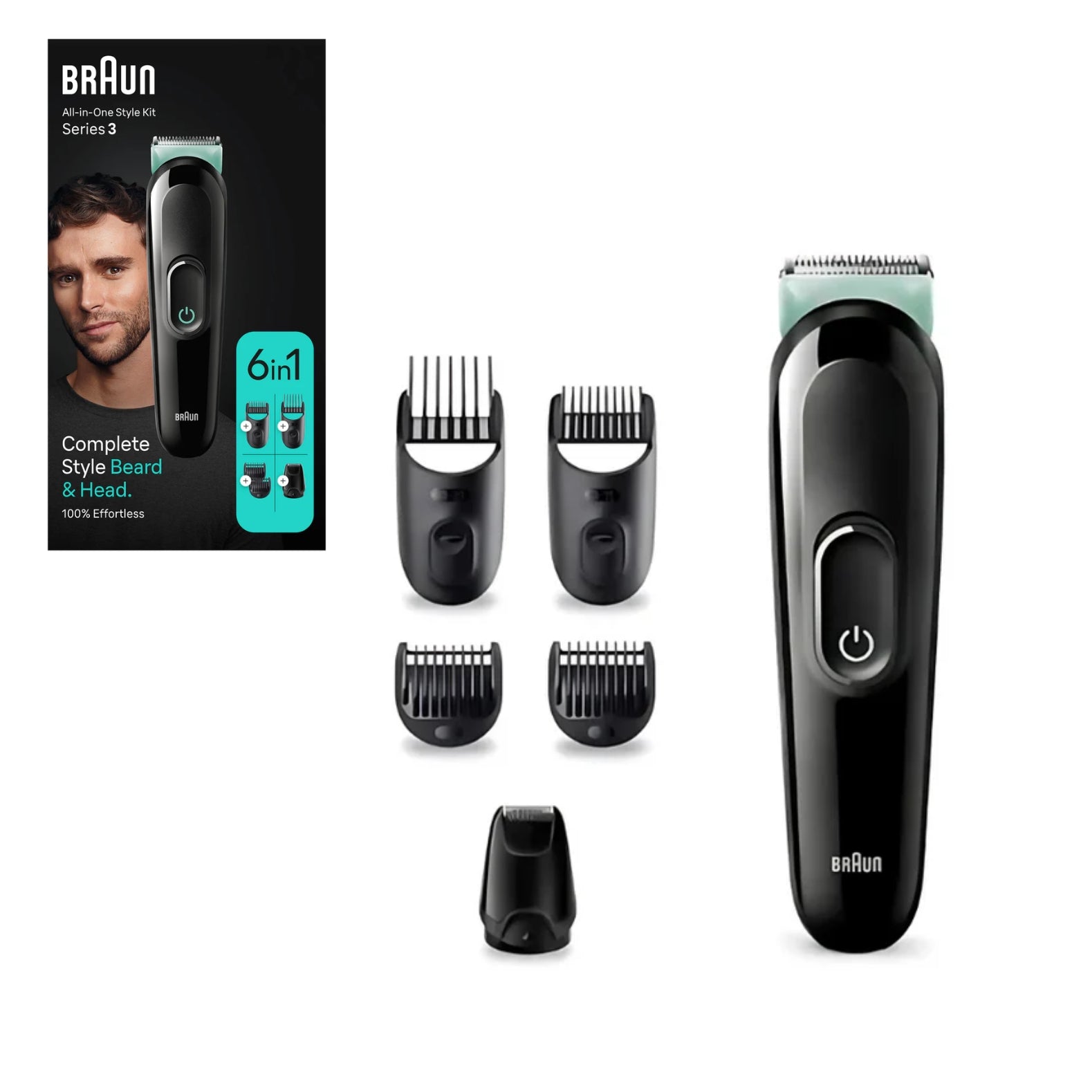 מכונת תספורת ועיצוב זקן נטענת 6 ב-1 Braun בראון MGK3411