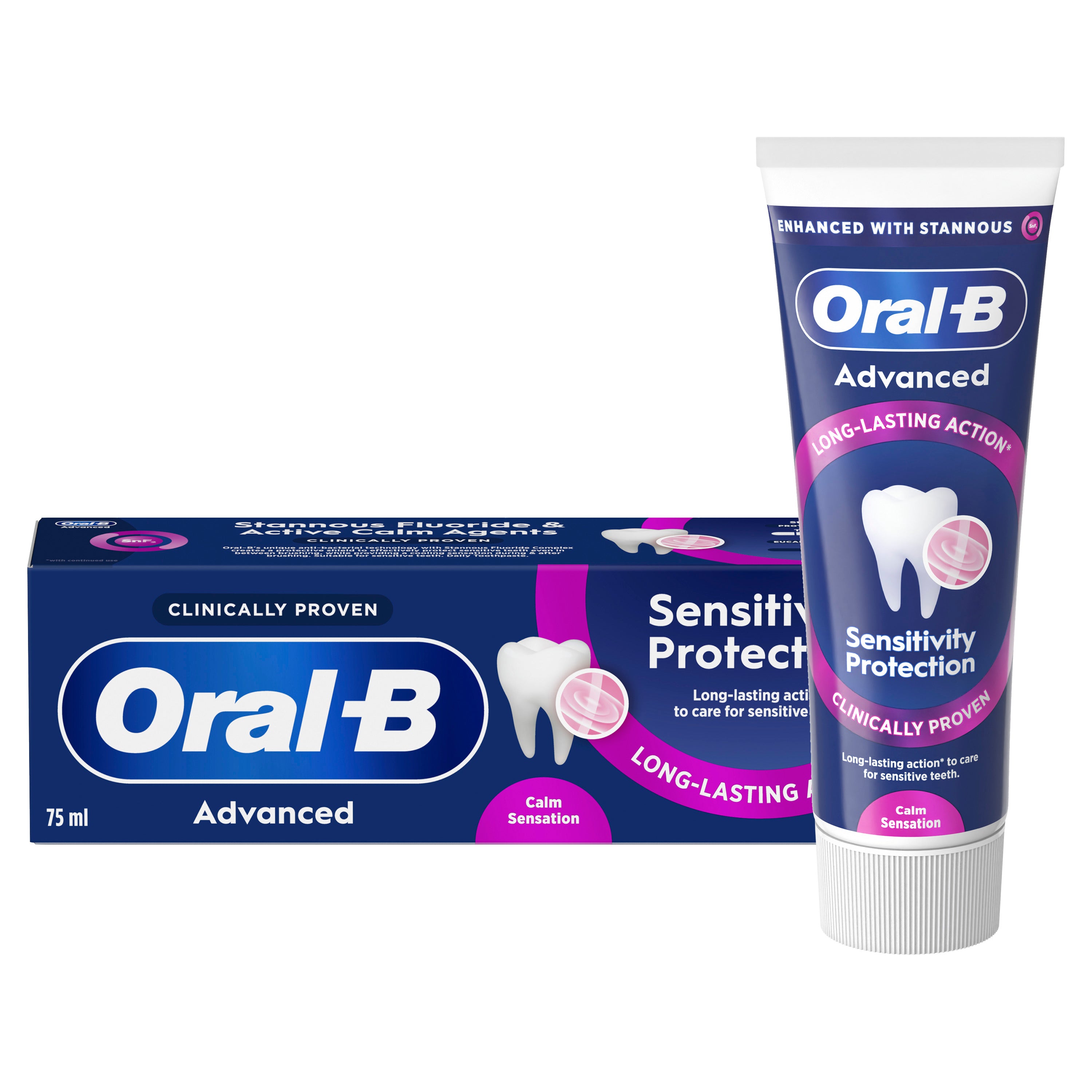 'אורל-בי Advanced משחת הגנה שיניים רגישות