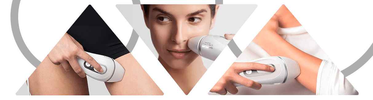 IPL PRO 5 מכשיר להפחתת שיער לצמיתות + ראש צר Braun